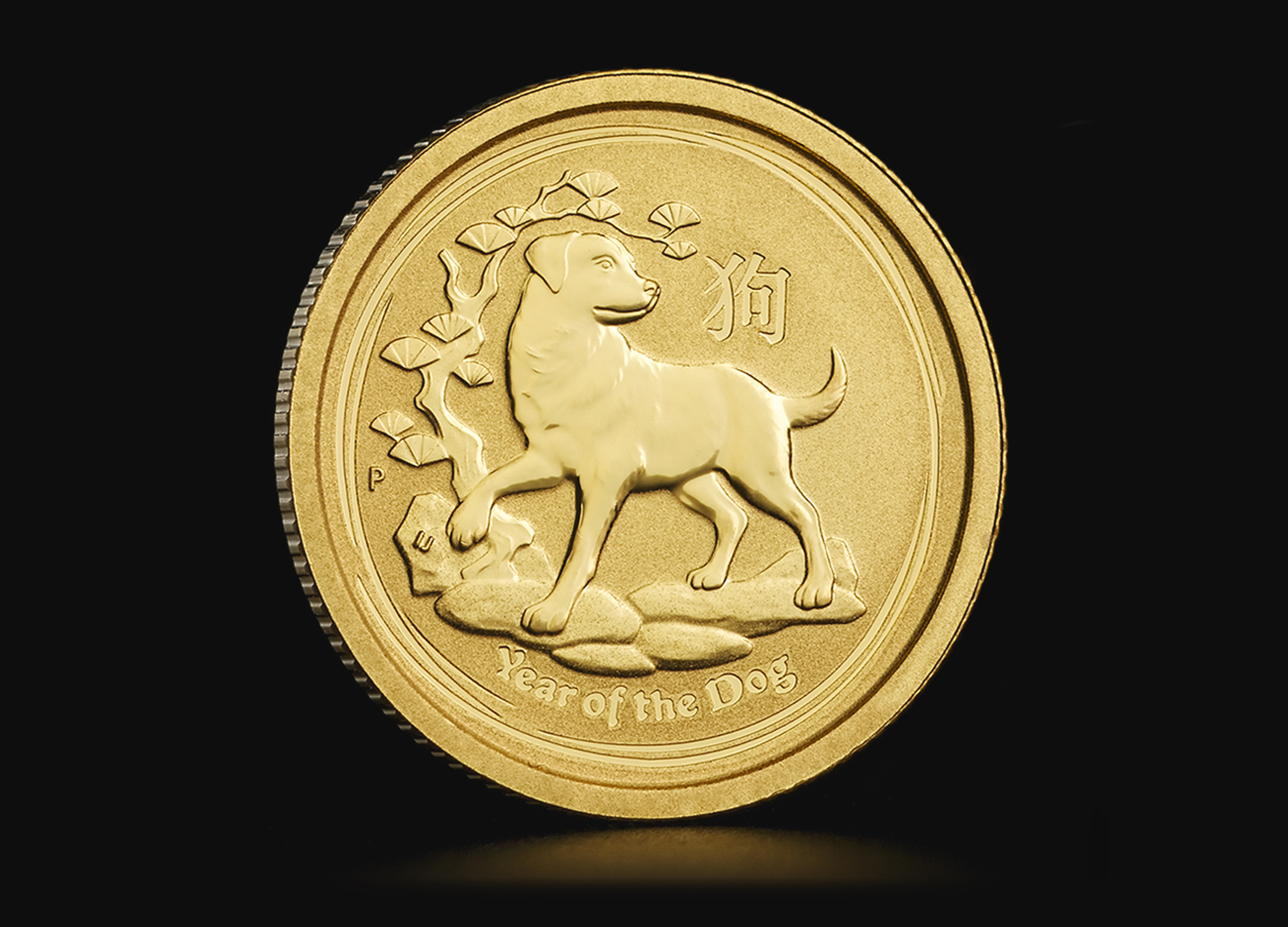 1/20 oz Australian Lunar Year of the Dog 2018 Gold Coin