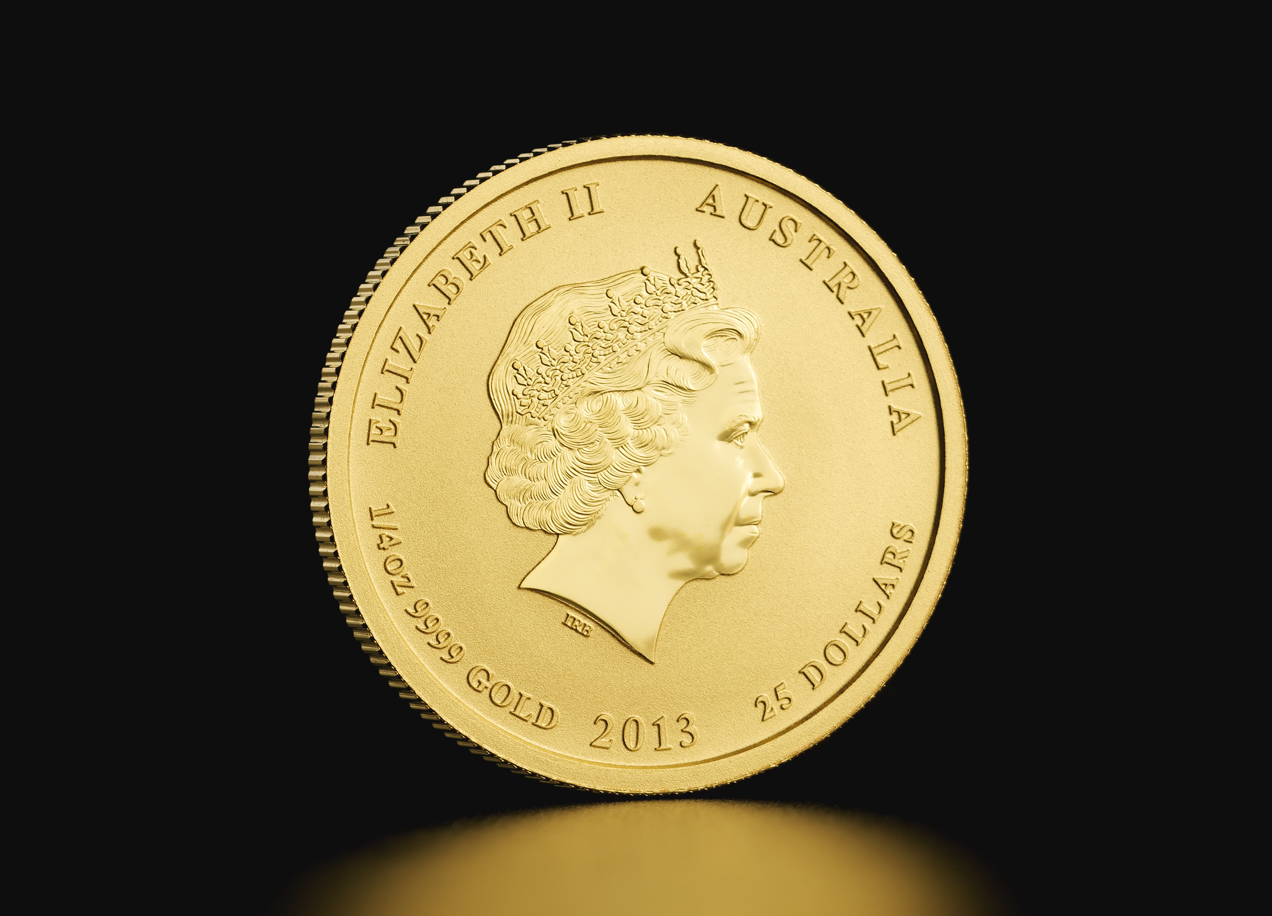 1/4 oz Australian Lunar Year of the Snake 2013 Gold Coin