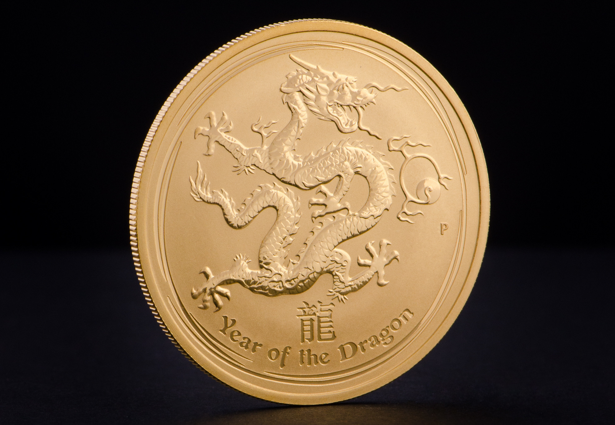 1 oz Australian Lunar Year of the Dragon 2012 Gold Coin - Tavex