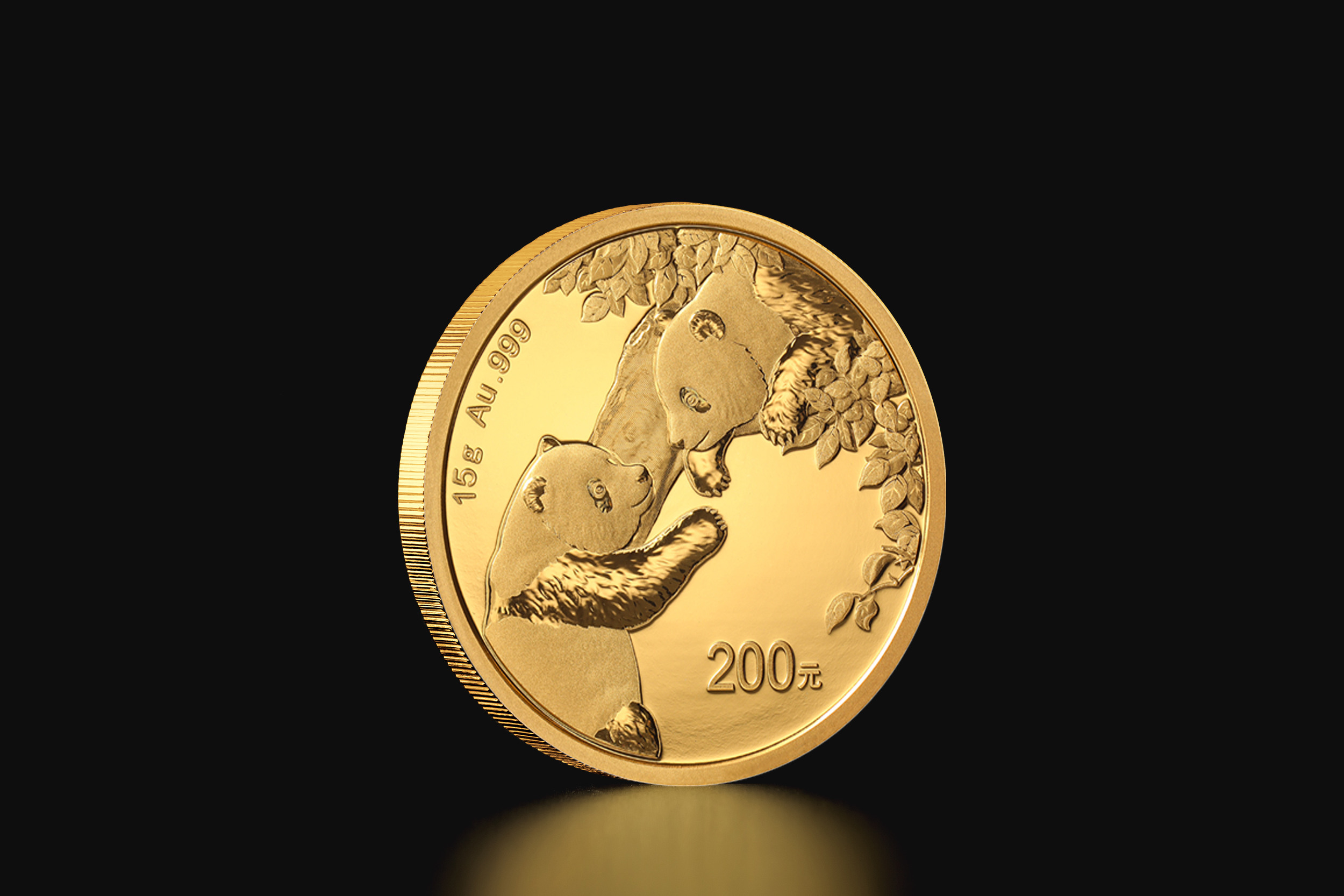 15 g Chinese Panda 2023 gold coin - Tavex - Valuutta, Kulta