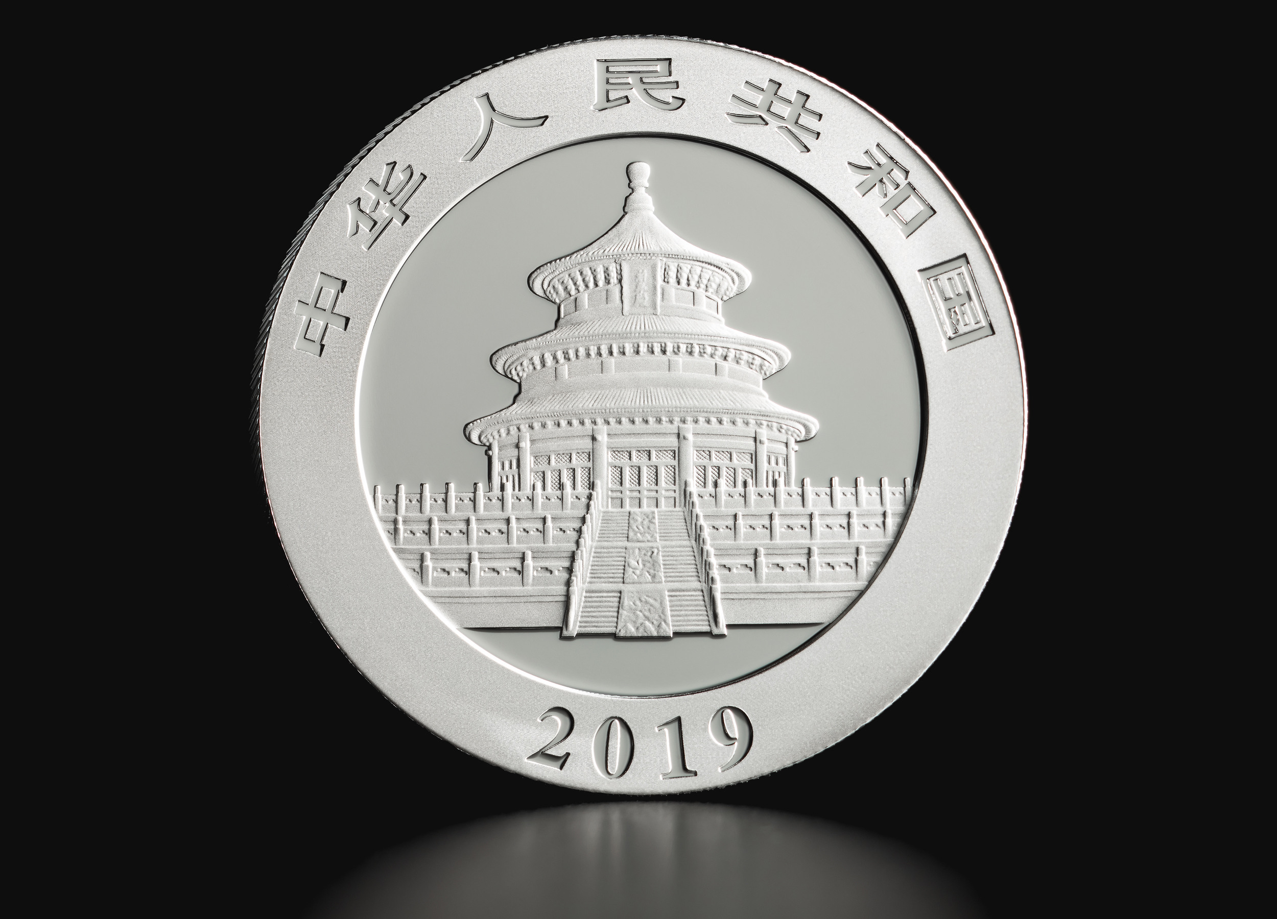 Y-46836K パンダ銀貨 10元 中国 純銀 1オンス 1oz Ag999 31.1g